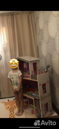 Кукольный домик с мебелью большой