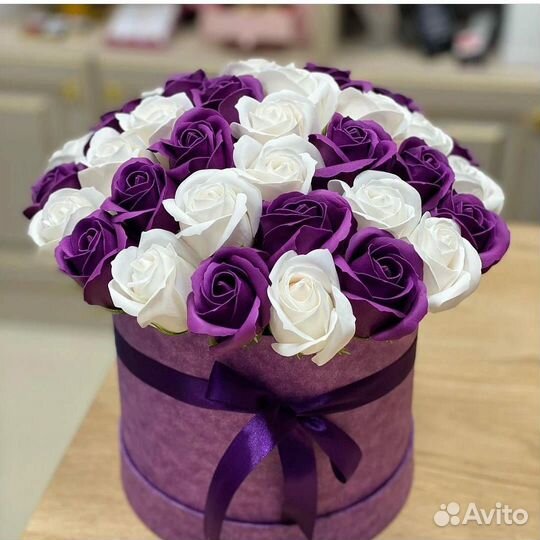 Букет из 35 мыльных роз