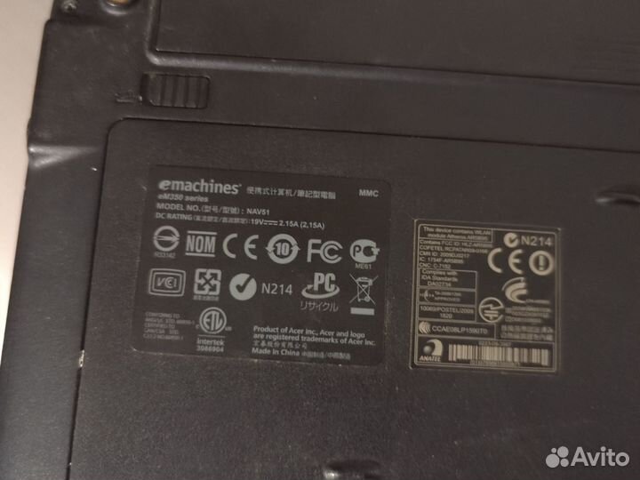 Нетбук emachines nav51