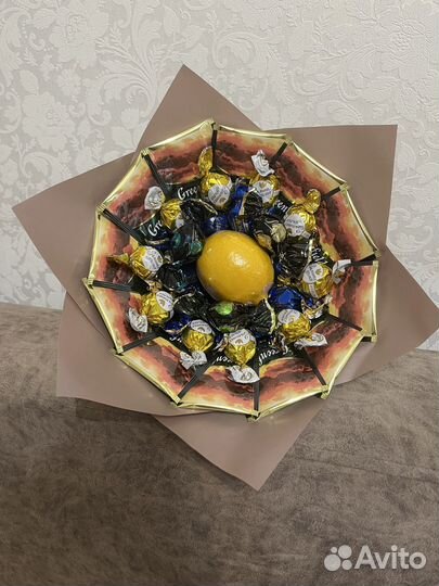 Букет из чая и конфет