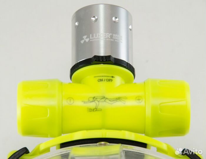 Фонарь налобный водолазный жёлтый свет XM-L