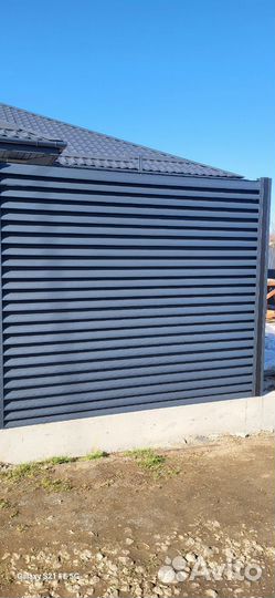 Забор жалюзи под ключ