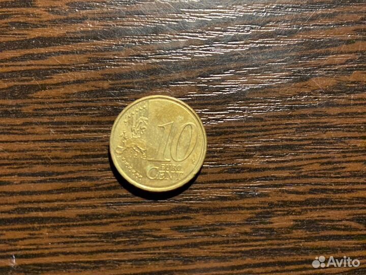 Монета 10 Euro Cent (2010 года)