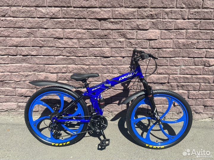 Горный велосипед с литыми синий