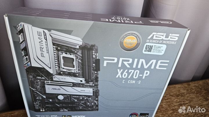 Материнская плата asus prime X670-P CSM AM5