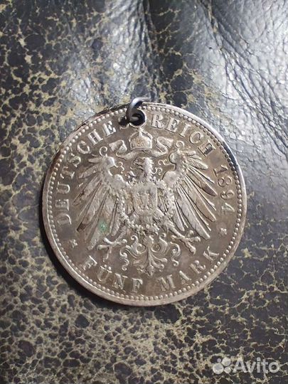 5 марок 1884 г