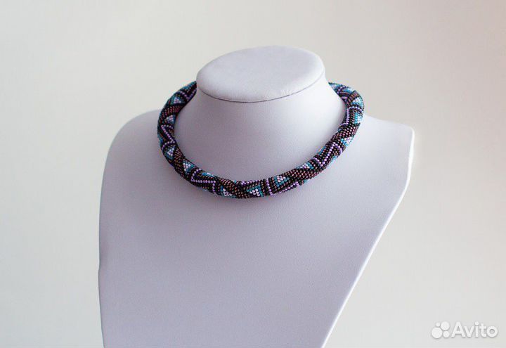 Жгут из бисера Черника