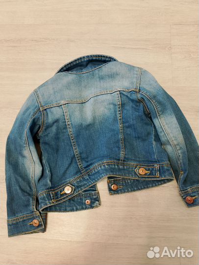 Джинсовая куртка zara для девочки 98