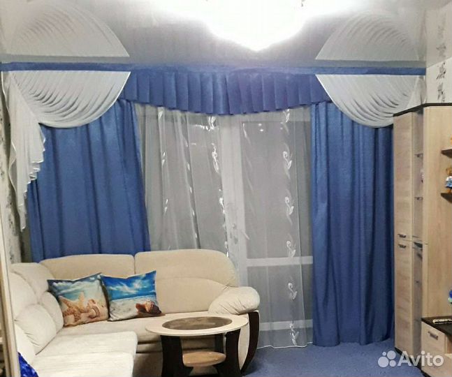 Комплект шторы, ламбрекен, тюль