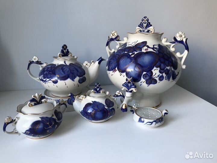 Сервиз лоз «Гжель»