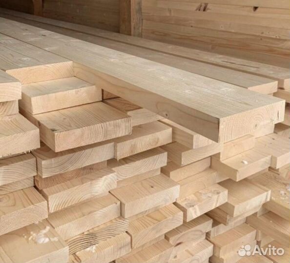 Доска сухая строганная 45х195х6000