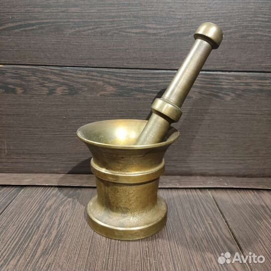 Бронзовая ступка с пестиком СССР