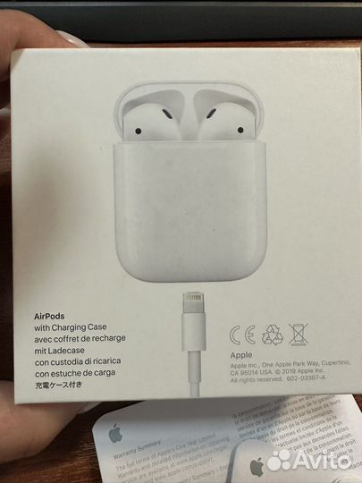 Наушники apple airpods 2