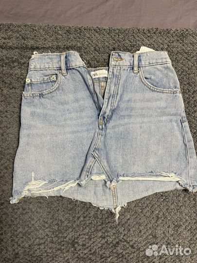 Джинсовая юбка zara