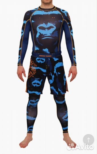 Рашгард, тайтсы и шорты Hardcore Traiding 9-12 лет