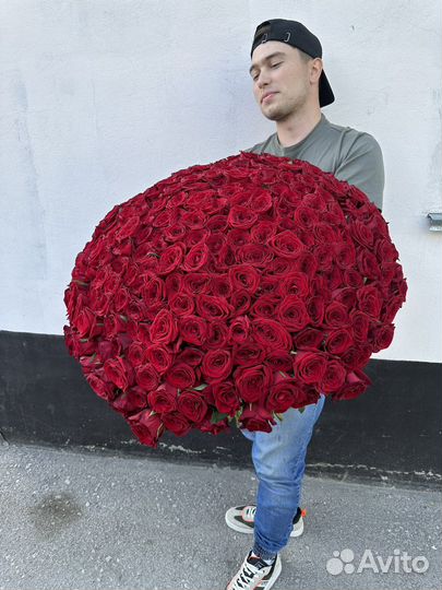 Букеты гиганты от 101 розы 201 роза 301 роза