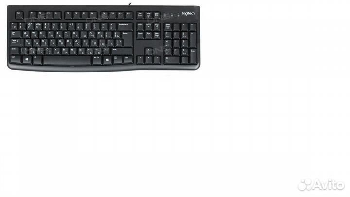 Клавиатура Logitech K120, мышка В100, коврик Hama