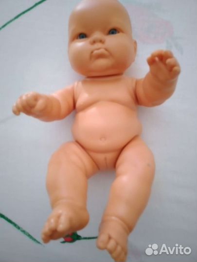 Кукла пупс,немецкая,мягкая, 60 тых годов