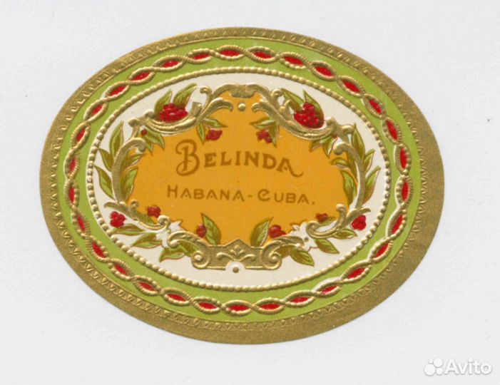 Вкладыши из коробок от сигар 2. Литография. Редк