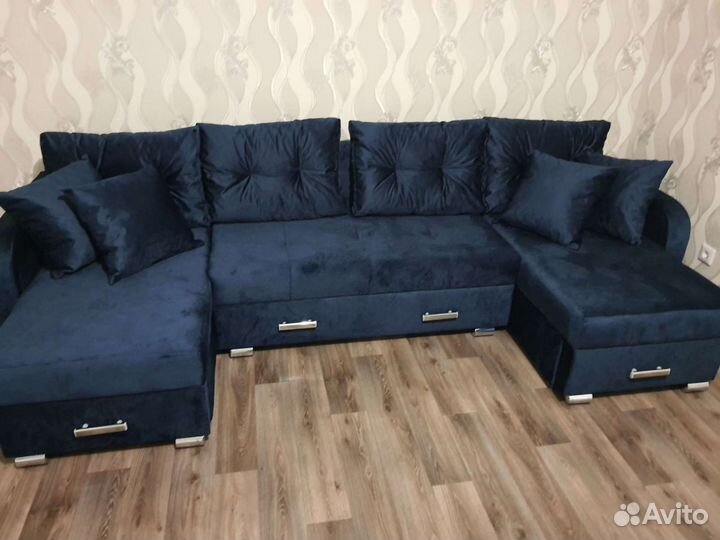 П образный диван 84