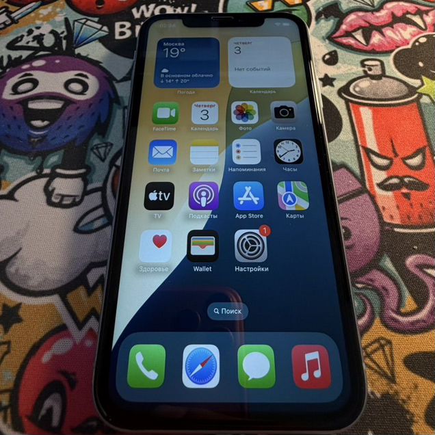iPhone Xr, 64 ГБ, SIM + eSIM