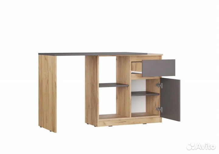 Письменный стол сп-21 сити ящик/2 полки/тумба