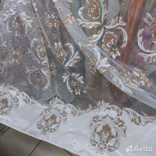 Шторы тюль органза печать, Новая