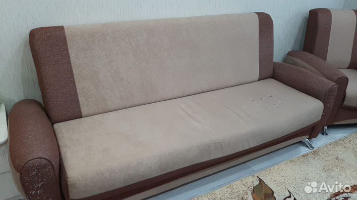 Диван с креслом бу