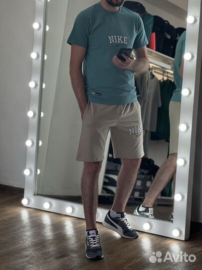 Костюм шорты+футболка Nike XS-XL(44-52)