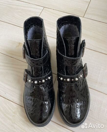 Ботинки кожаные