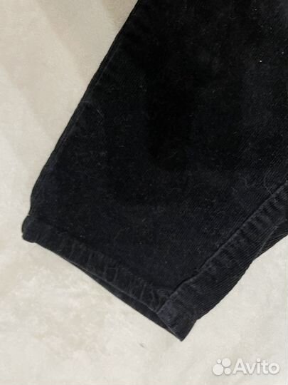 Брюки Mango вельветовые черные, размер S