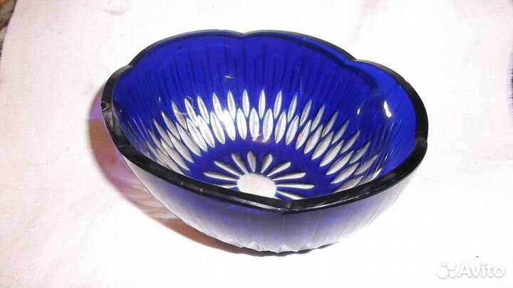 Сахарница, синее стекло. СССР