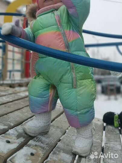 Зимний комбинезон для девочки 74