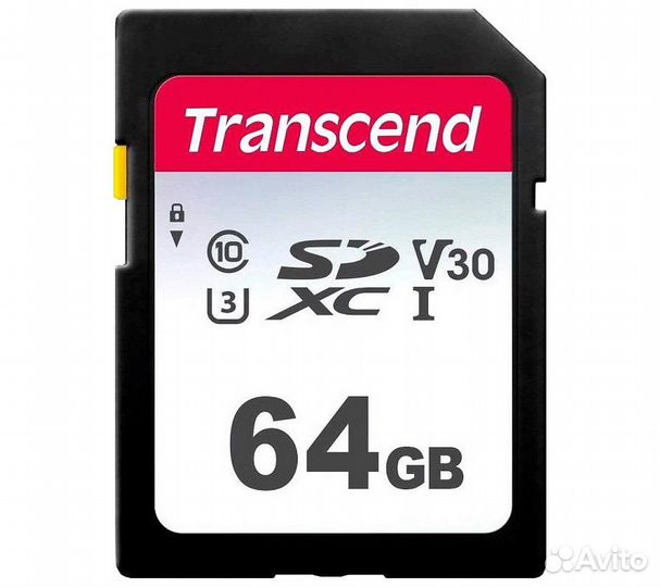 Карта памяти Transcend sdxc 300S Class 10 UHS-I U1