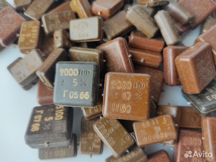 Слюдяные конденсаторы ксо 1960-х годов СССР набор