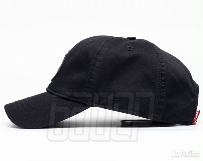 Кепка бейсболка Levis 1850 чёрная мягкая