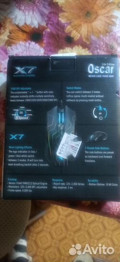 Игровая мышь. a4Tech x7