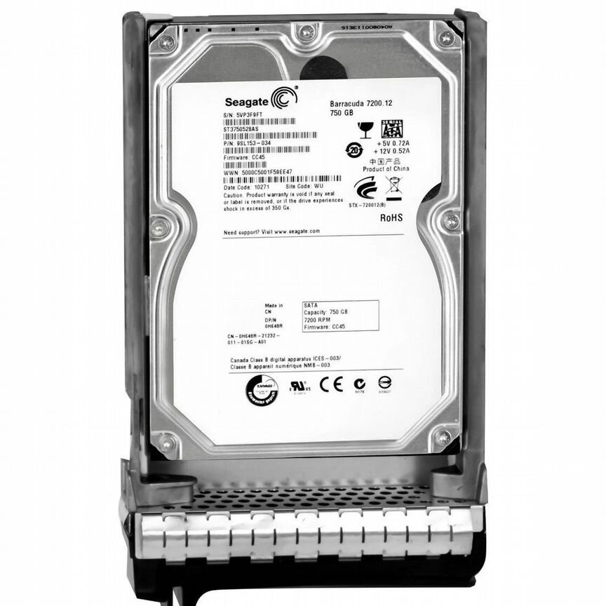 [H648R] Жесткий Диск Dell750gb Sata2 3.5" Hdd