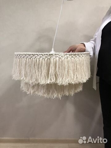 Люстра абажур макраме