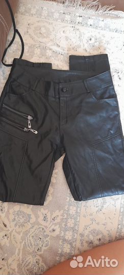 Кожаные штаны женские