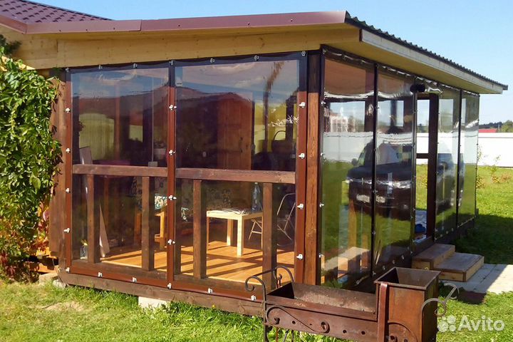 Мягкие окна для беседок и веранд