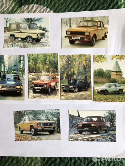 Календари с советскими автомобилями 1988 год