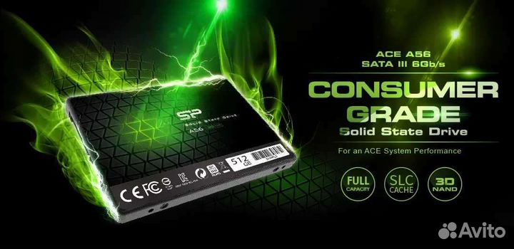 SSD диск Silicon Power Ace A56 512гб