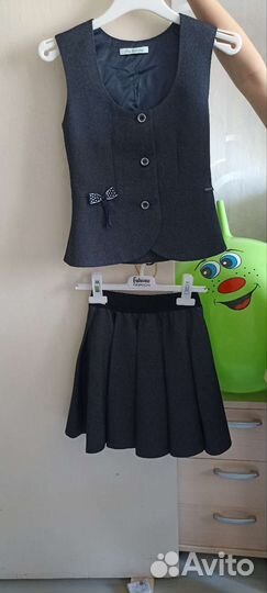 Школьная форма для девочки 122 128 серая