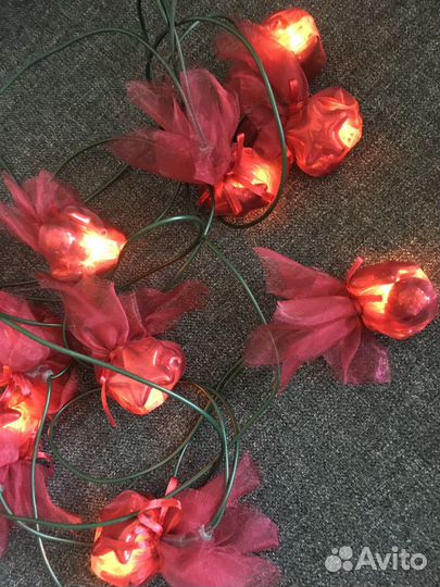 Итальянская новогодняя парчовая гирлянда