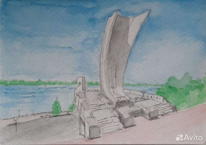 Самара акварелью