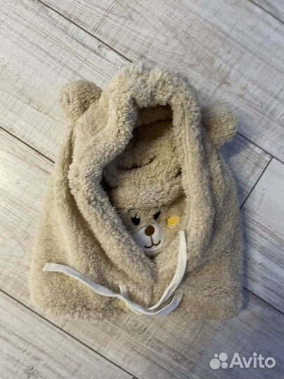 Капор шапка мишка женская детская