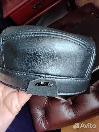 Мужская кожаная кепка. Натур.кожа. Демисезон 58р