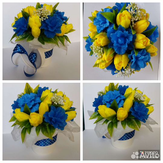 Букет цветов из мыла ручной работы