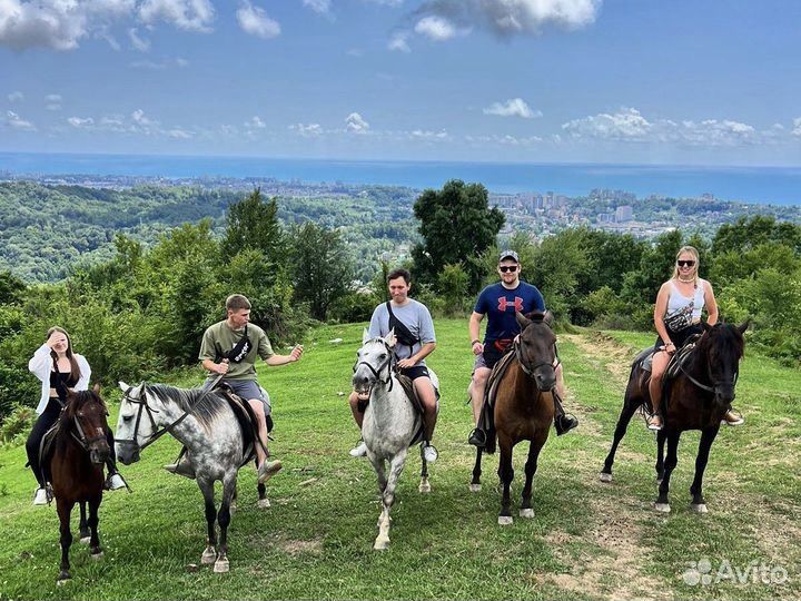 Конные прогулки Адлер, Сочи. Трансфер включен